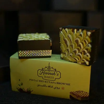 Pistachio Kunafa Brownie